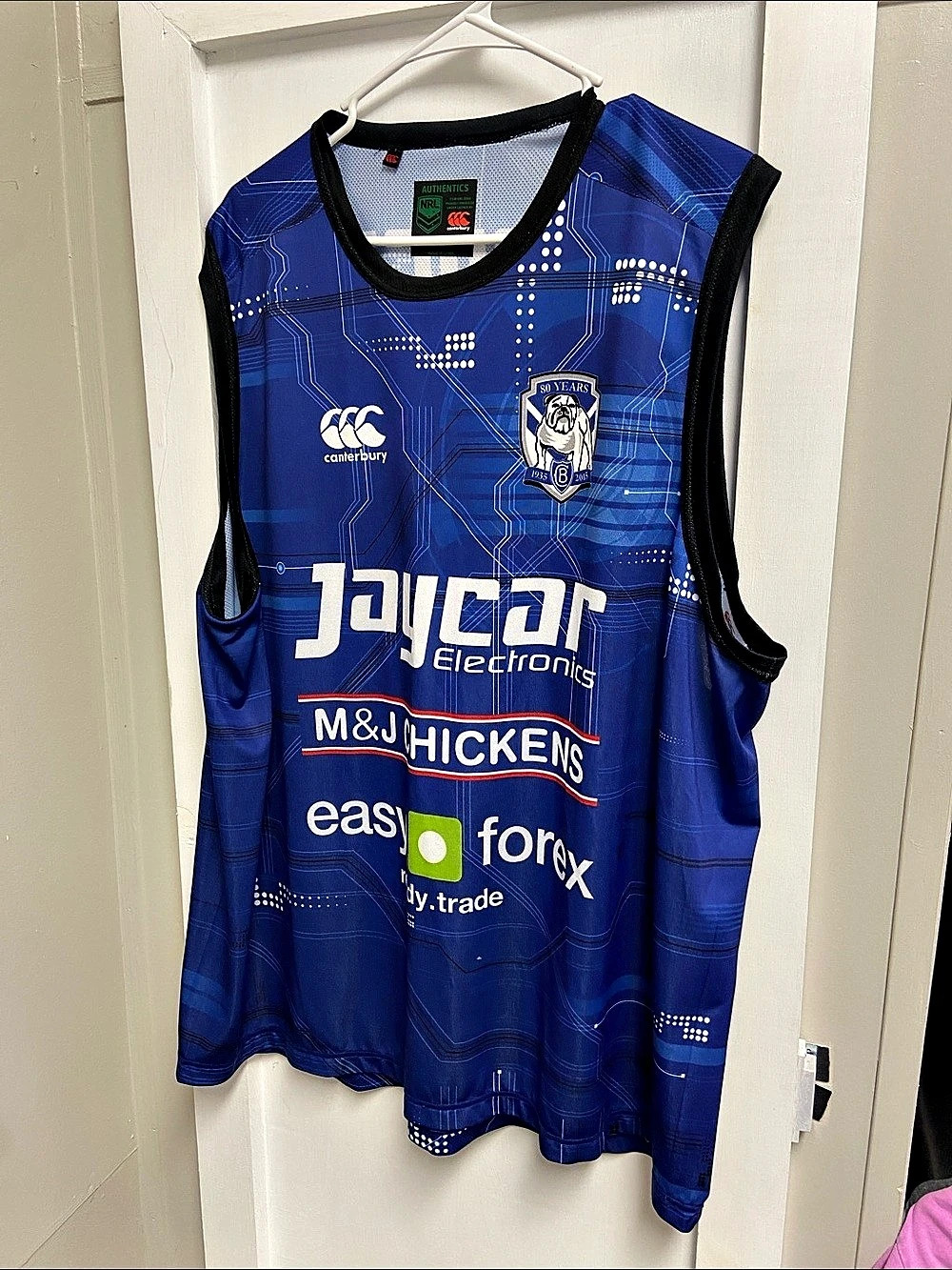 Canterbury Bankstown Bulldogs 2015 80th Anniversary Home Jersey -Bankstown